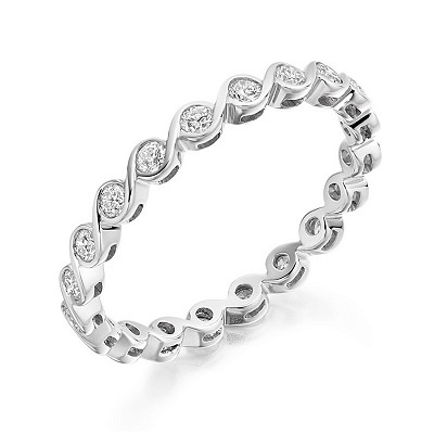 Round Brilliant Diamond Full Eternity Ring